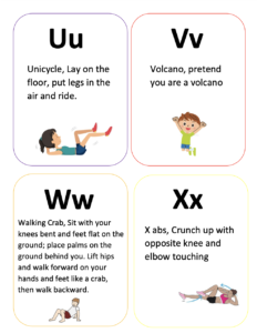ABC Exercise Cards - Made By Teachers