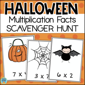 Halloween Multiplication Scavenger Hunt Activity