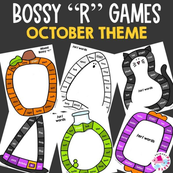 Halloween Bossy R Phonics Board Games | Made By Teachers