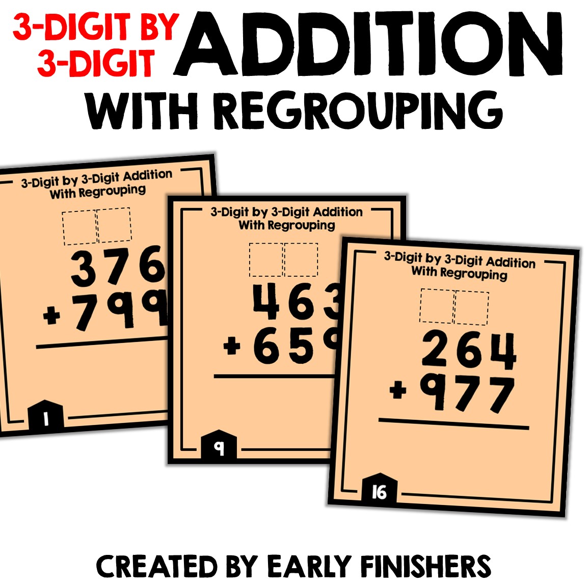 3 Digit by 3 Digit Addition With Regrouping - Made By Teachers