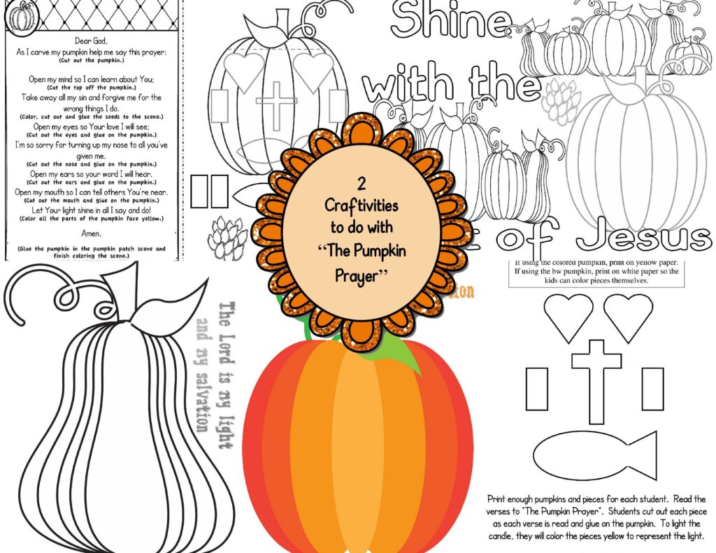 The Pumpkin Prayer Activity Pack | Made By Teachers