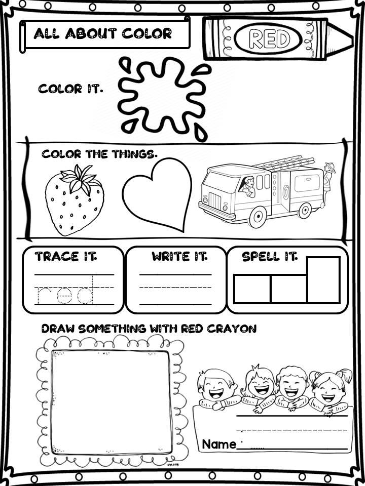 All About Colors: Colors Worksheets Kindergarten | Made By Teachers
