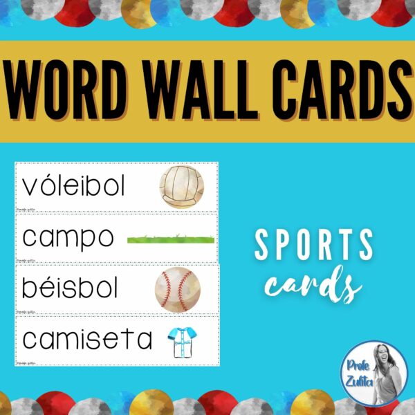 23 Spanish Sports Word Wall Cards Made By Teachers