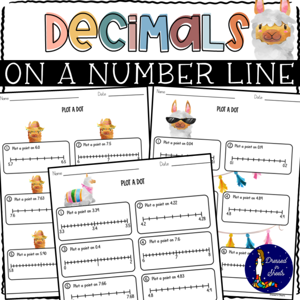 Decimals on a Number Line Made By Teachers