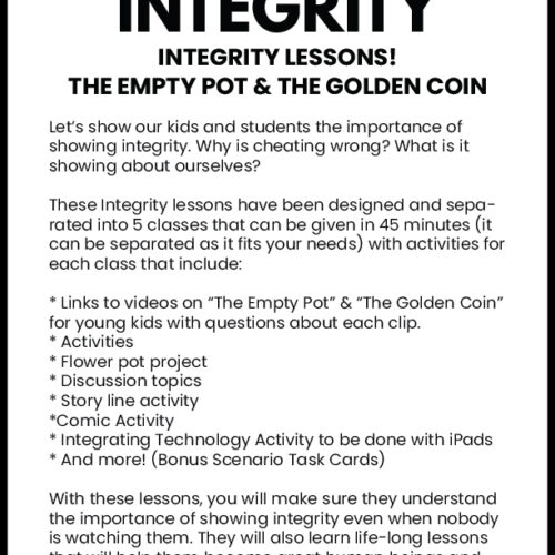 Integrity and Honesty - The Empty Pot & Golden Coin | Made By Teachers