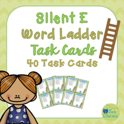 Ladder Task Assignment Long Vowel Silent Word Ladder Task Cards - Made By Teachers