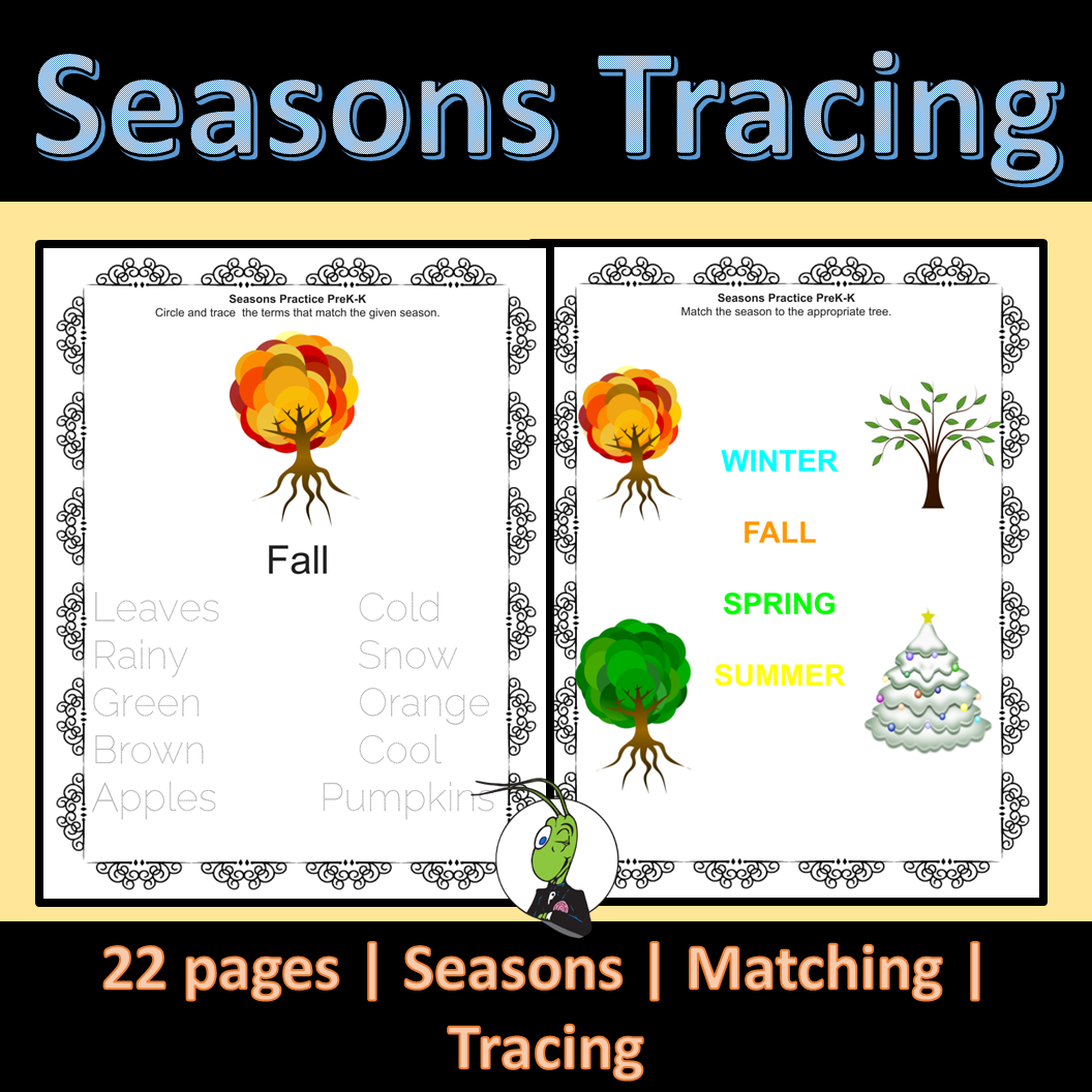 Weather and Seasons Tracing Practice PreK Made By Teachers