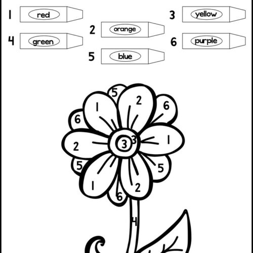 20 preschool color by number worksheets made by teachers