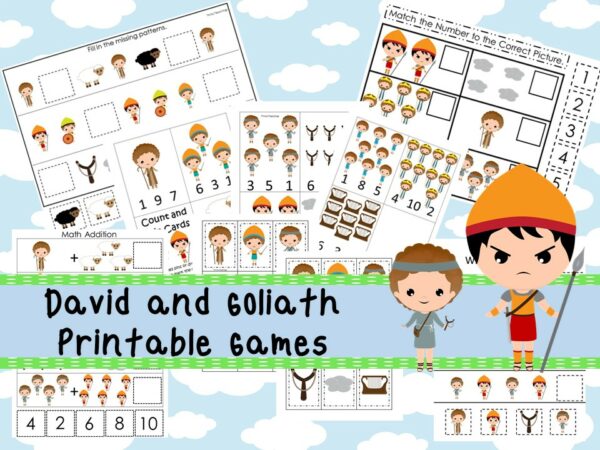 30 David and Goliath Themed Printable Bible Games. - Made By Teachers