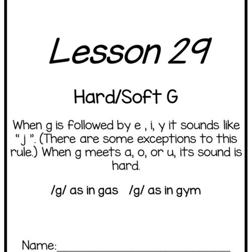 hard and soft letter g first grade spelling unit made by teachers