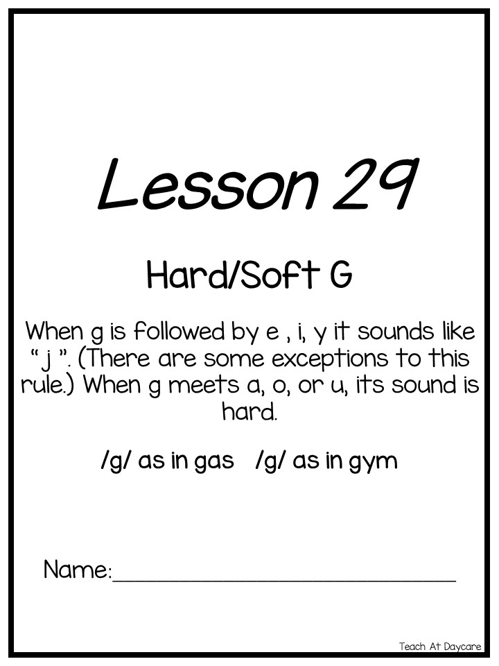 hard and soft letter g first grade spelling unit made by teachers