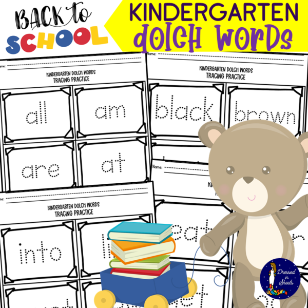 Kindergarten Dolch Words Tracing Practice - Made By Teachers