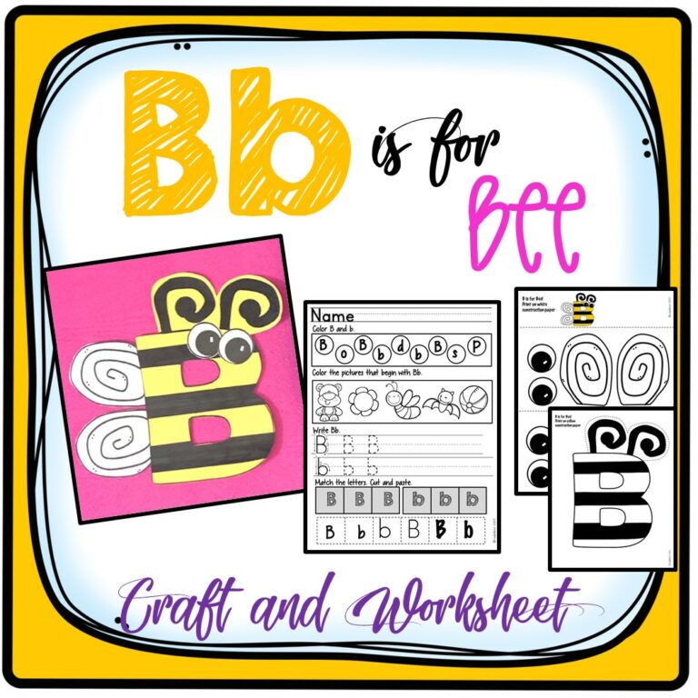 Letter Bb Craft, B is for Bee Made By Teachers