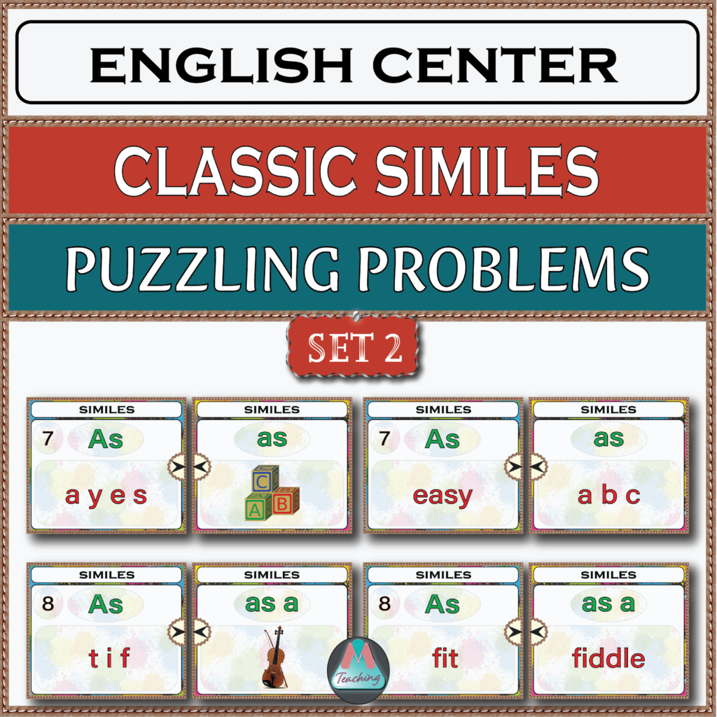English Center Classic Similes Set 2 Made By Teachers