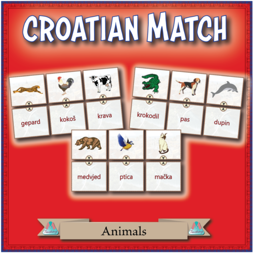 Croatian Match - Animals | Made By Teachers