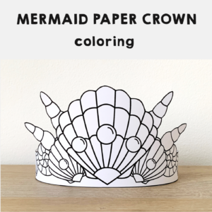 Mermaid Paper Crowns Headbands Coloring Craft - Made By Teachers