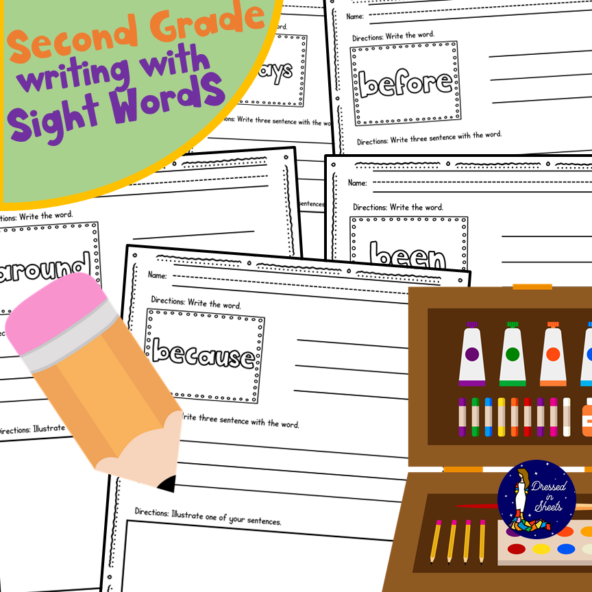 Second Grade Writing with Sight Words
