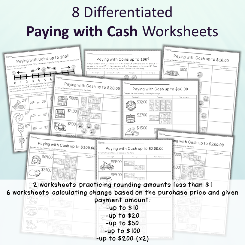 making change with canadian money worksheets made by teachers