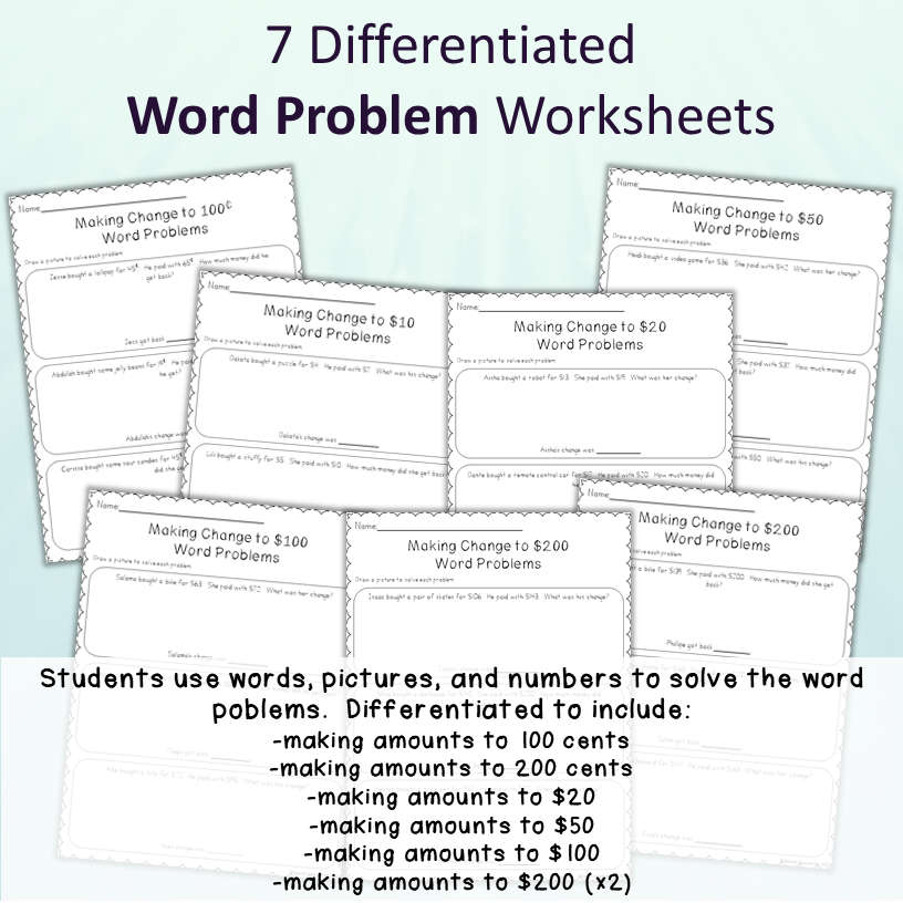 making change with canadian money worksheets made by teachers