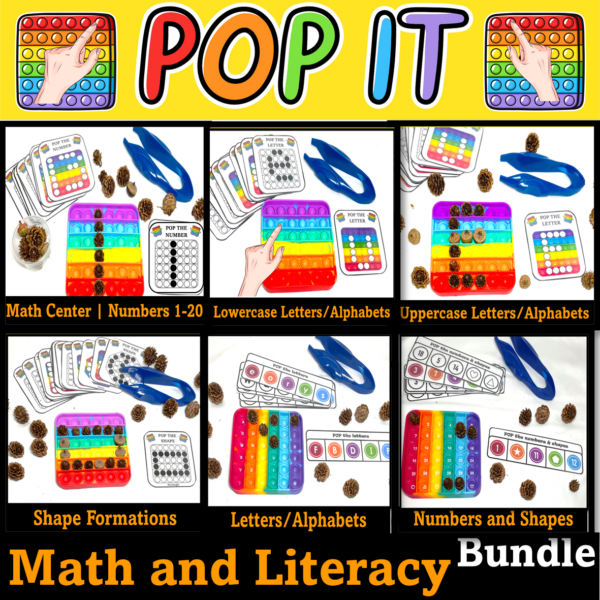 Pop it Math & Literacy Activities Popping Bubble Made By Teachers