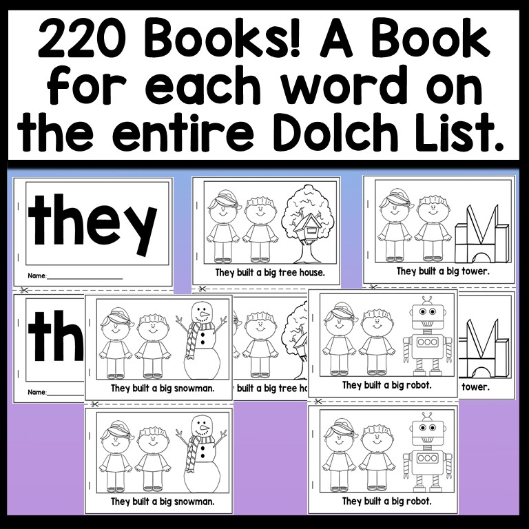 Sight Word Books {220 Books!} - Made By Teachers