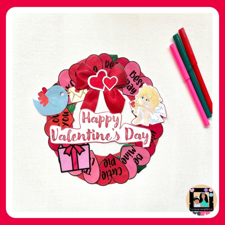 Valentine's Day Wreath Craft - Made By Teachers