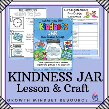 Kindness Jar - Lesson & Craft Printable Worksheets