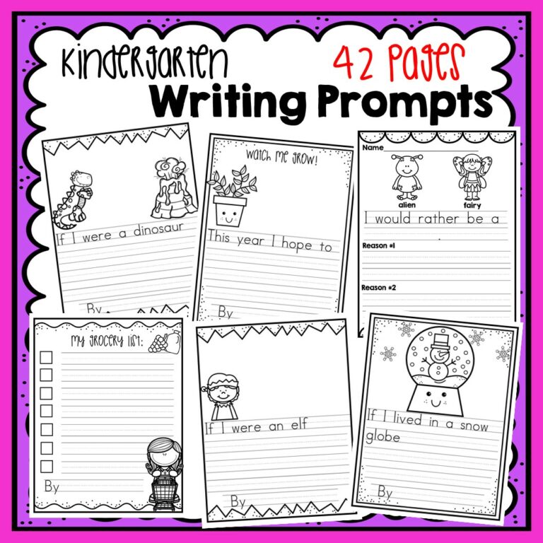 Kindergarten Writing Prompts - Made By Teachers