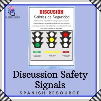 SPANISH VERSION - Discussion Safety Signals Poster Printable Worksheet