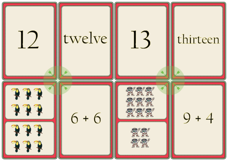 Math Center - Concept Match Addition 0-20 - Made By Teachers