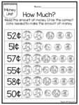 25 Circle the Correct Amount of Money Worksheets. | Made By Teachers