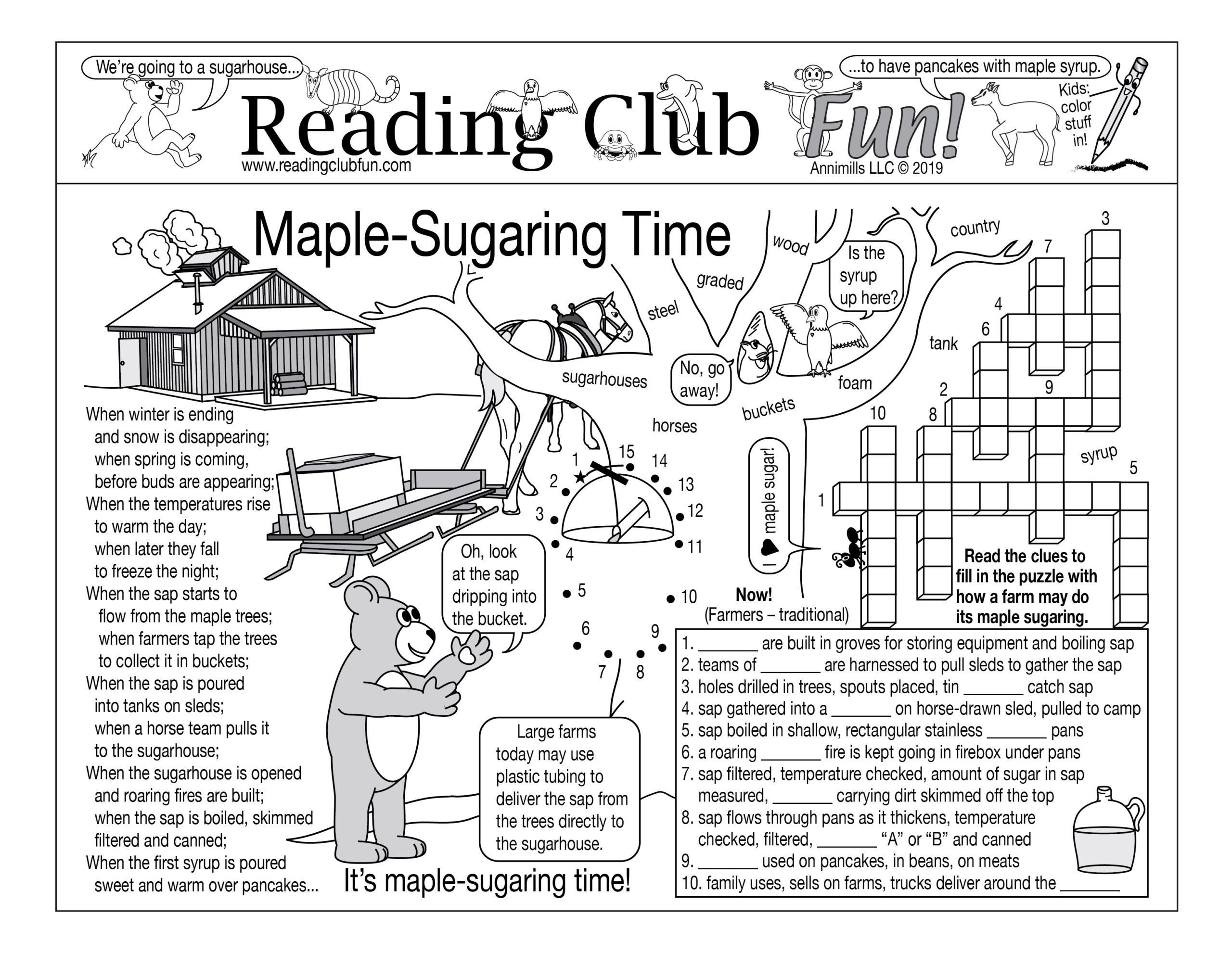 Maple Sugaring Tradition Printable Puzzle Set | Made By Teachers