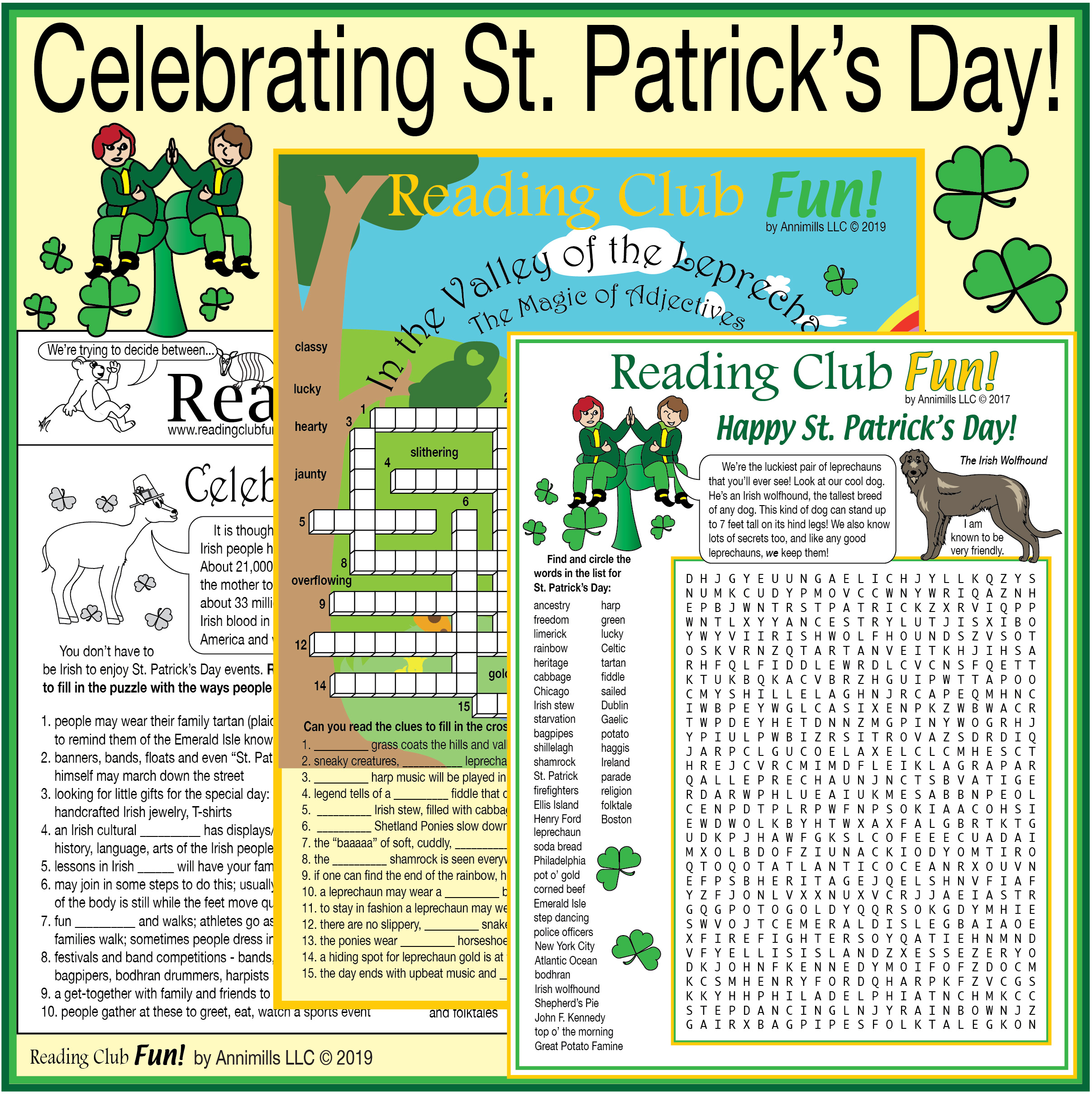St. Patrick's Day – Irish Coming to America Printable