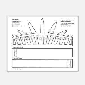 Statue of Liberty Paper Crown Printable Craft | Made By Teachers
