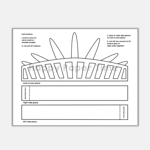 Statue of Liberty Paper Crown Printable Craft | Made By Teachers