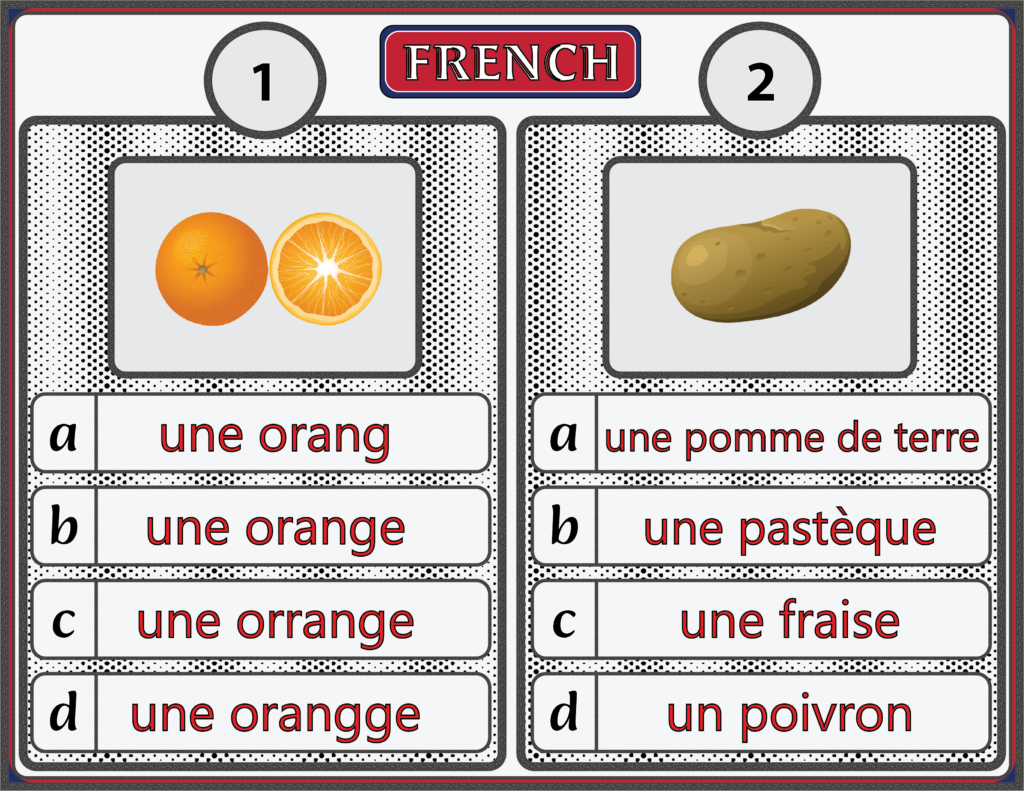 French Task Cards - Basic Vocabulary Bundle - Made By Teachers