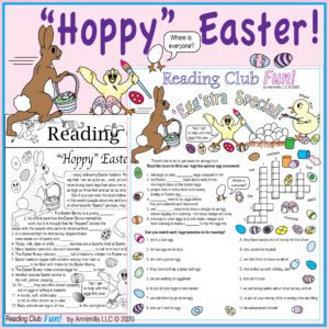 Easter Bunny Baskets and Traditions Printables