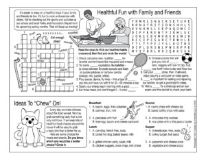 Nutrition, Exercise, Cooking Printable Puzzles - Made By Teachers