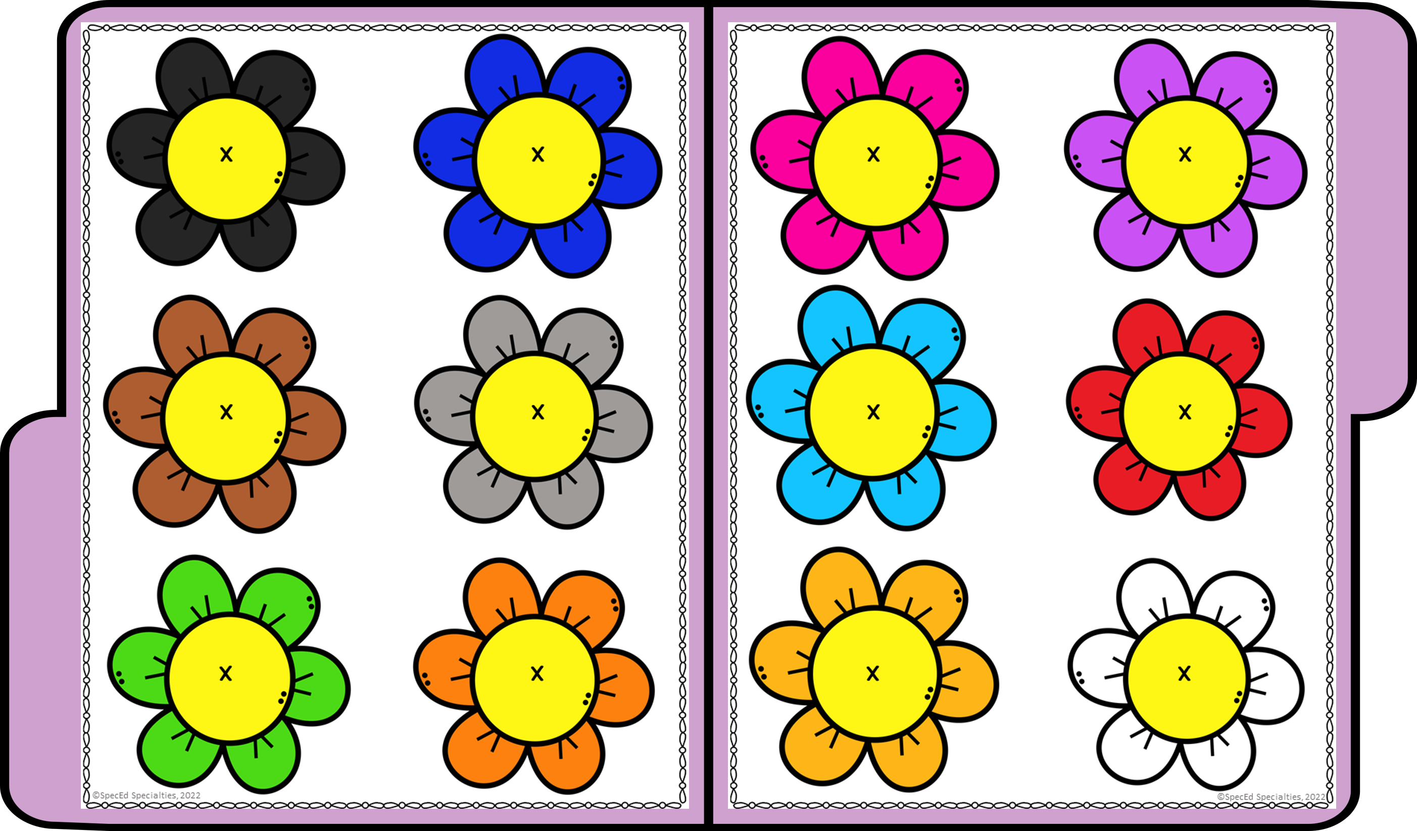 may flowers and bugs file folders made by teachers