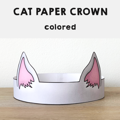 Cat Ears Paper Crown Printable Costume Craft Made By Teachers