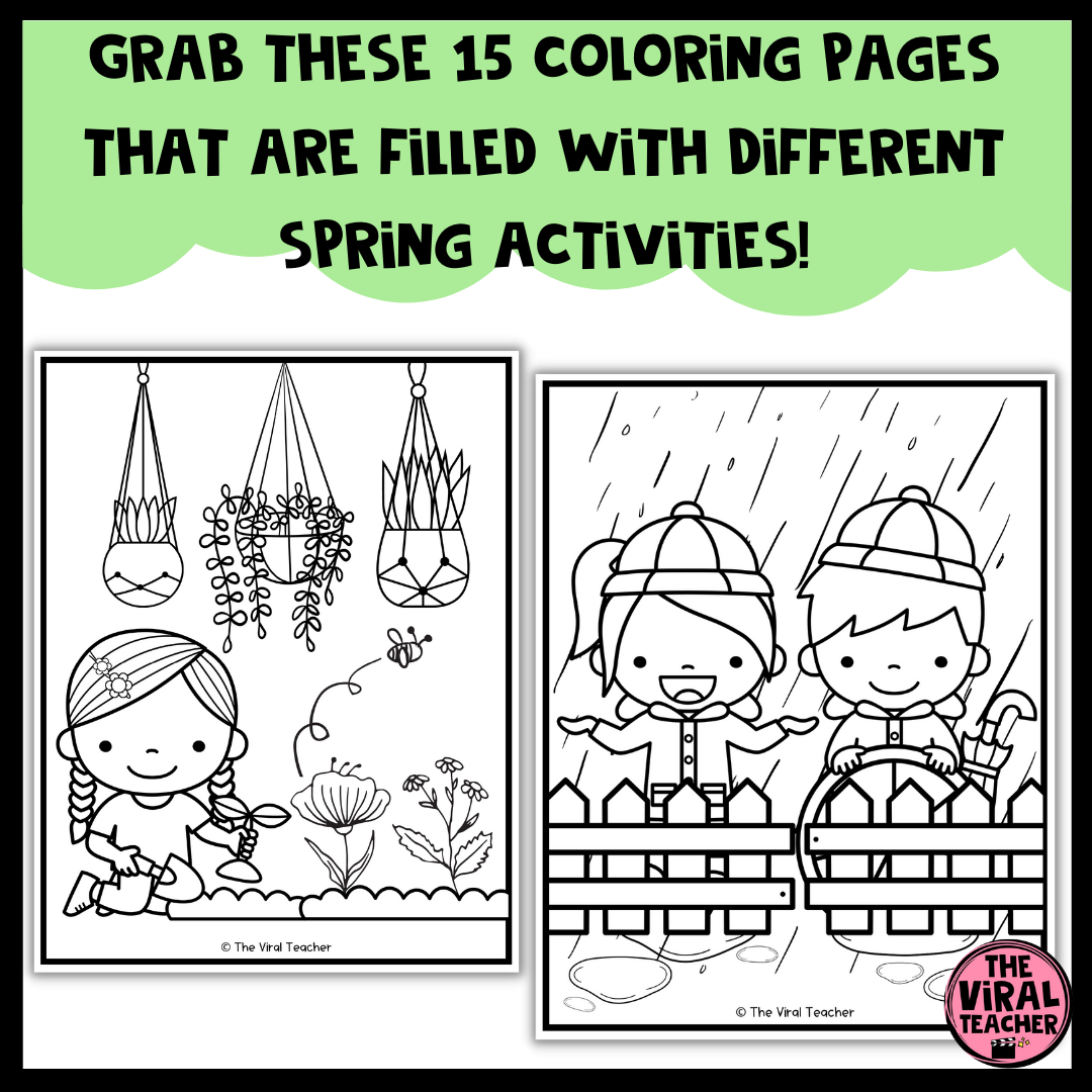 Spring Coloring Pages | Made By Teachers