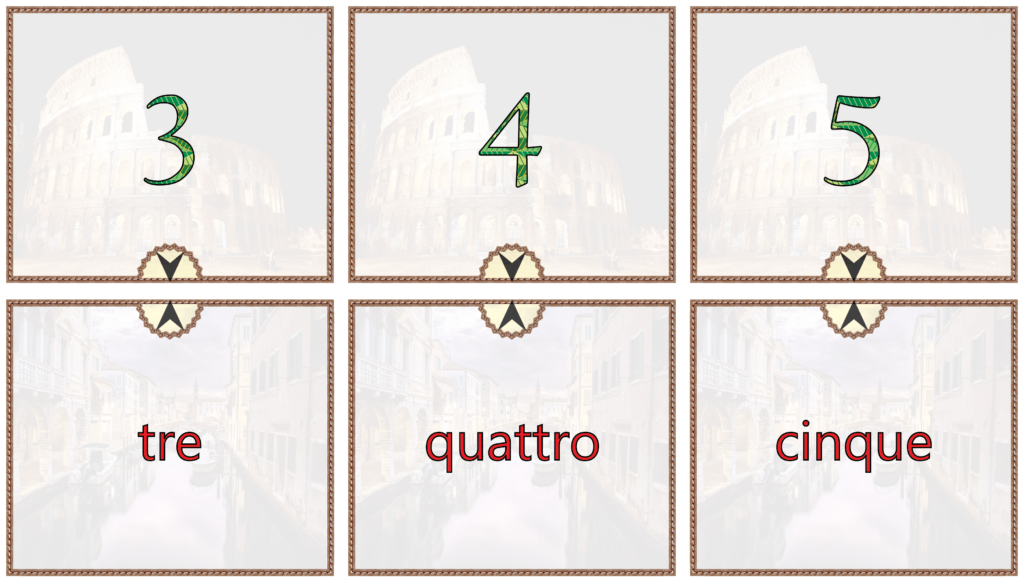 Italian Match & Task Cards - Basic Vocabulary | Made By Teachers