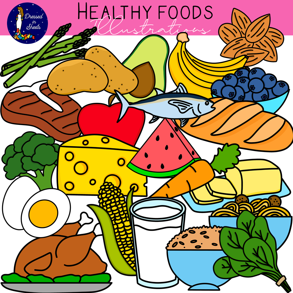 Healthy Foods Clip Art Made By Teachers Healthy Foods Clip Art Made By Teachers