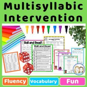 Decoding Multisyllabic Word Lists | Multisyllable Word Games Bundle