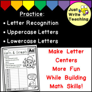 Spin and Graphs - Alphabet Activities - A to Z Practice | Made By Teachers