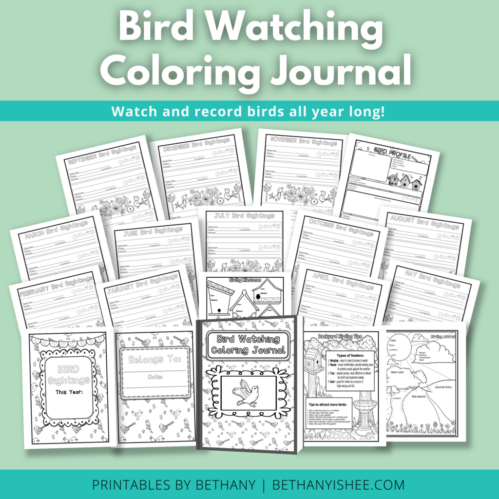 Bird Watching Coloring Journal Made By Teachers