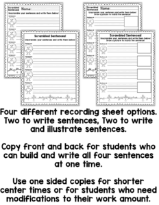 Earth Day Scrambled Sentences Center - Made By Teachers