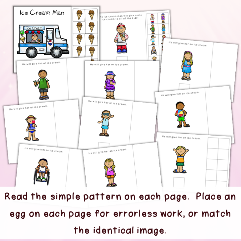 End of the Year Ice Cream Adapted Books for June - Made By Teachers
