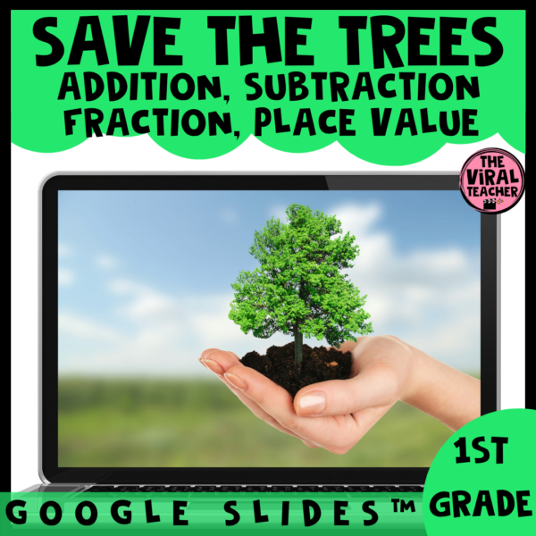 Earth Day Math Digital Escape Room Google Slides™ Activity for 1st Grade Made By Teachers