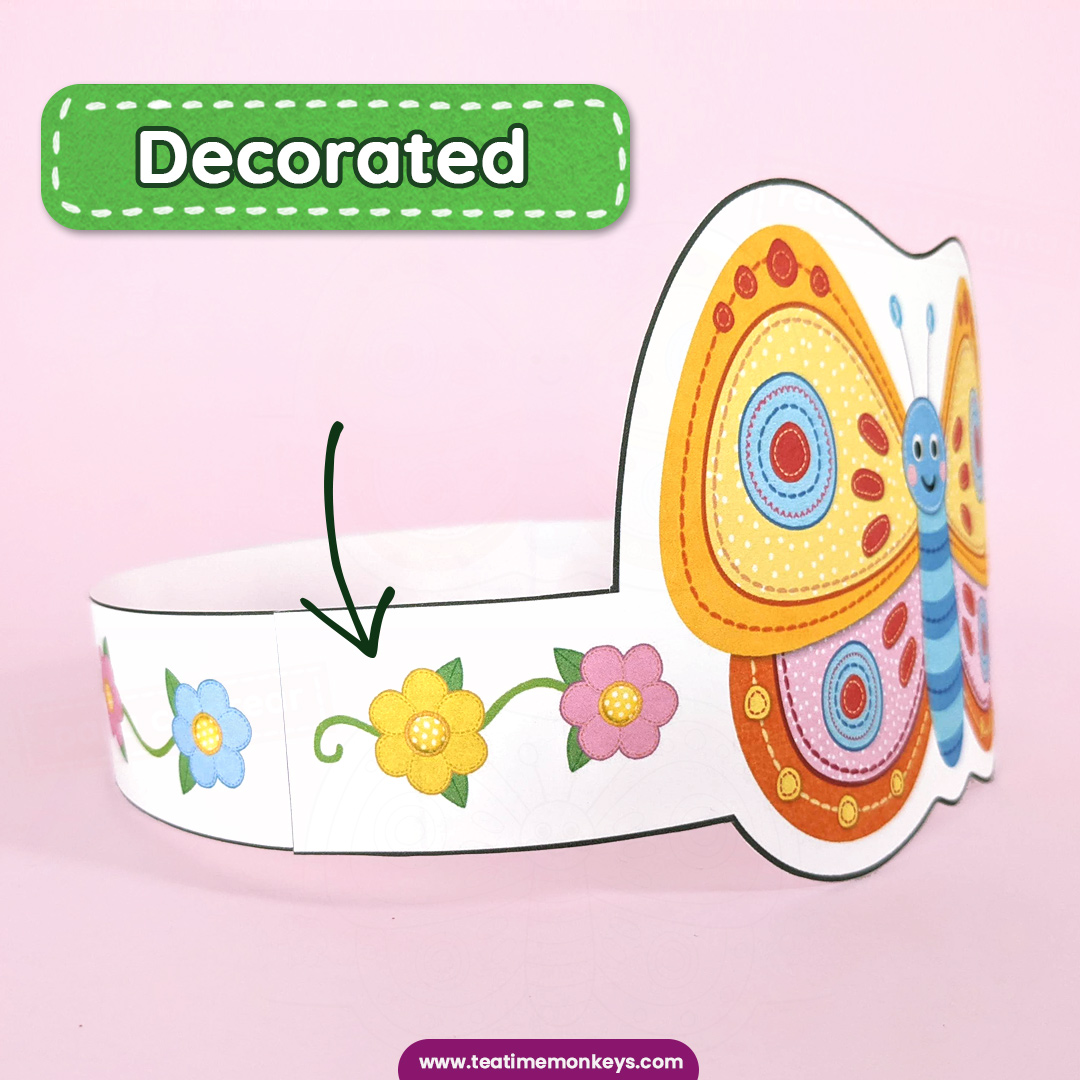 BUTTERFLY HEADBAND Spring Craft Made By Teachers